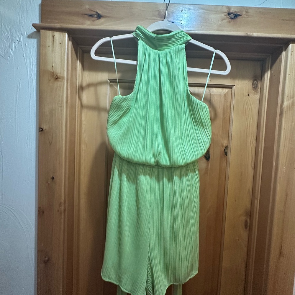 Vestique Green Halter Neck One Piece